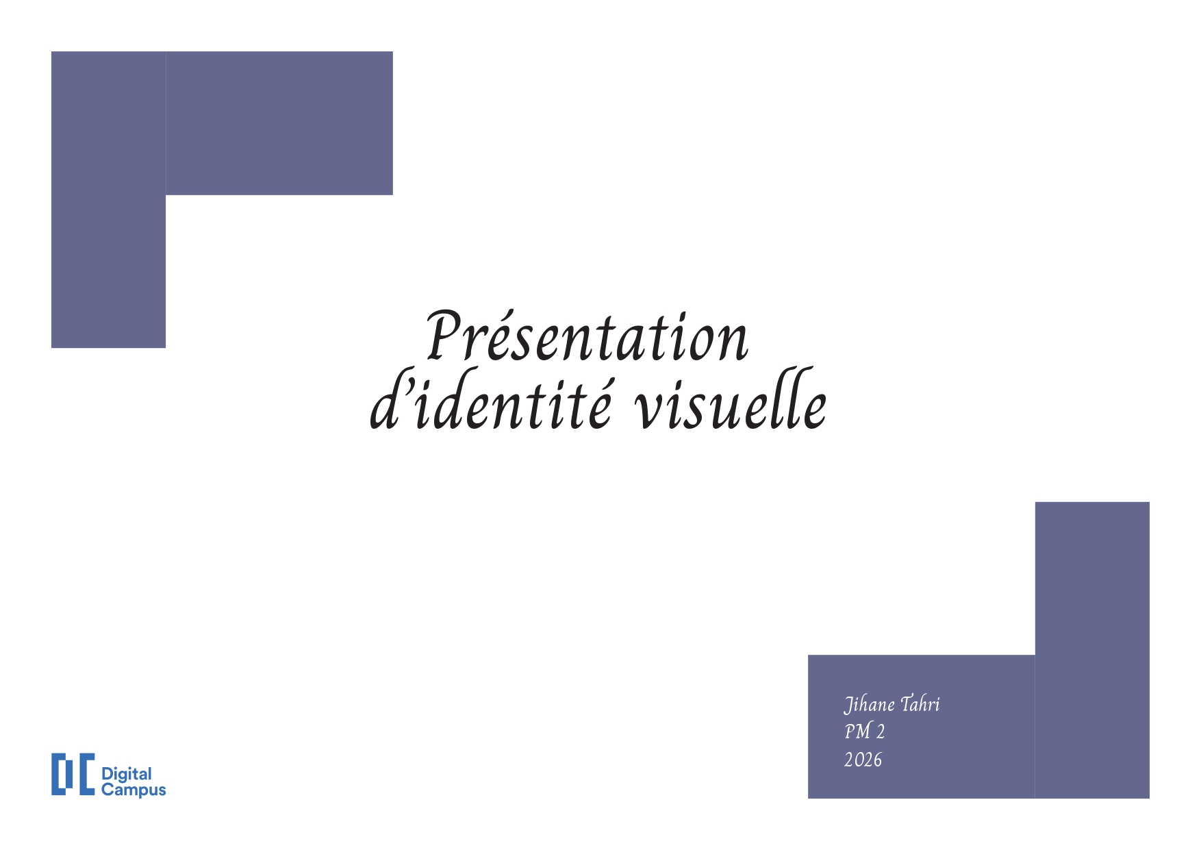 Présentation Identité Visuelle